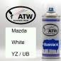 Preview: Mazda, White, YZ / UB: 400ml Sprühdose, von ATW Autoteile West.